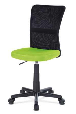 Dětská židle na kolečkách Autronic KA-2325 GRN – černá/zelená