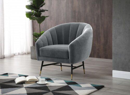 Relaxační designové křeslo BRITNEY — samet